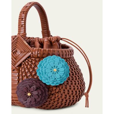 Loewe Leather Flower Pin