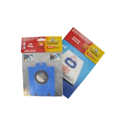 4er-Box Top Filter Universal-Staubsaugerbeutel mit Click Bag-Adapter für AEG Philips 069 Staubsauger Image