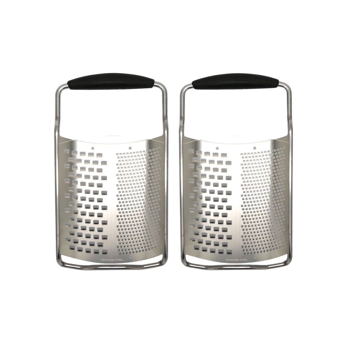 2er-Set Fackelmann 2-in-1 Käsereiben aus Edelstahl, 22 cm Image