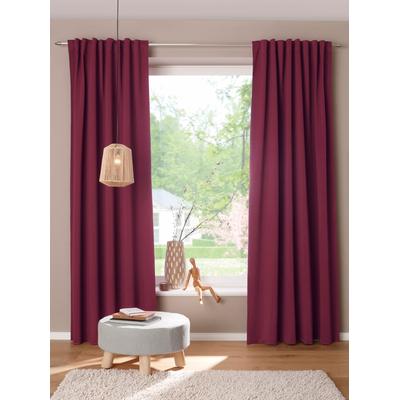 Vorhang Gr. 2, lila (beere), B:140cm H:160cm, Polyester, Gardinen Image