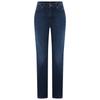 Slim-fit-Jeans BOSS ORANGE "Ada Slim Premium Damenmode", Damen, Gr. 30, Länge 32, blau 400, Denim/Jeans, Obermaterial: 90% Baumwolle, 10% Lyocell, unifarben, casual, slim fit normal, Jeans, High Rise