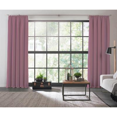 Vorhang WIRTH "Dim out", lila (flieder), B:142cm H:345cm, Polyester, Gardinen, nach Maß Image