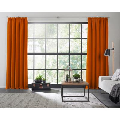 Vorhang WIRTH "Dim out", orange (terra), B:142cm H:345cm, Polyester, Gardinen, nach Maß Image