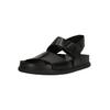 Sandale CLARKS "Torford Strap", Herren, Gr. 46, schwarz, Leder, casual, Schuhe, mit moderner Optik und individueller Passform
