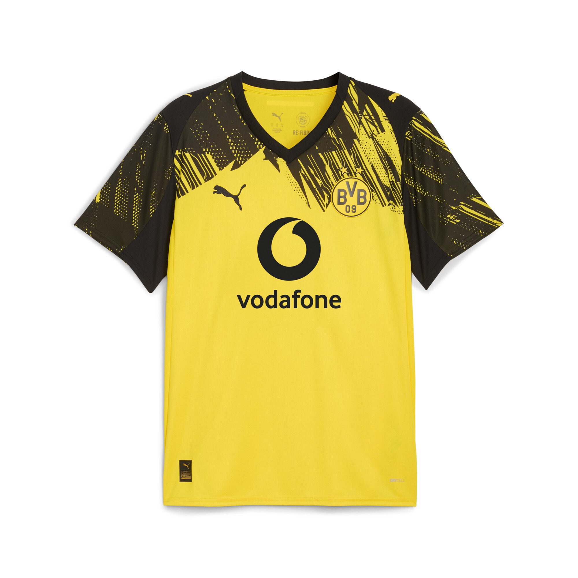 Trainingsshirt PUMA "Borussia Dortmund 25/26 Heimtrikot Herren", Herren, Gr. L, gelb (faster gelb schwarz), 100% Polyester, regular fit, Shirts, Topseller Image