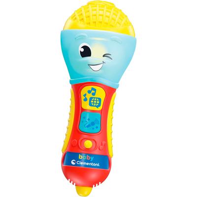 Lernspielzeug CLEMENTONI "Baby Clementoni, Baby-Mikrophon", bunt, Lernspielzeug, Kinder, Mit Licht und Sound