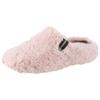 Pantoffel VERBENAS "York Damara", Damen, Gr. 41, rosa (rosé), Textil, casual, Schuhe, Homeslipper, Clog, Schlappen, Hausschuh in kuscheliger Optik