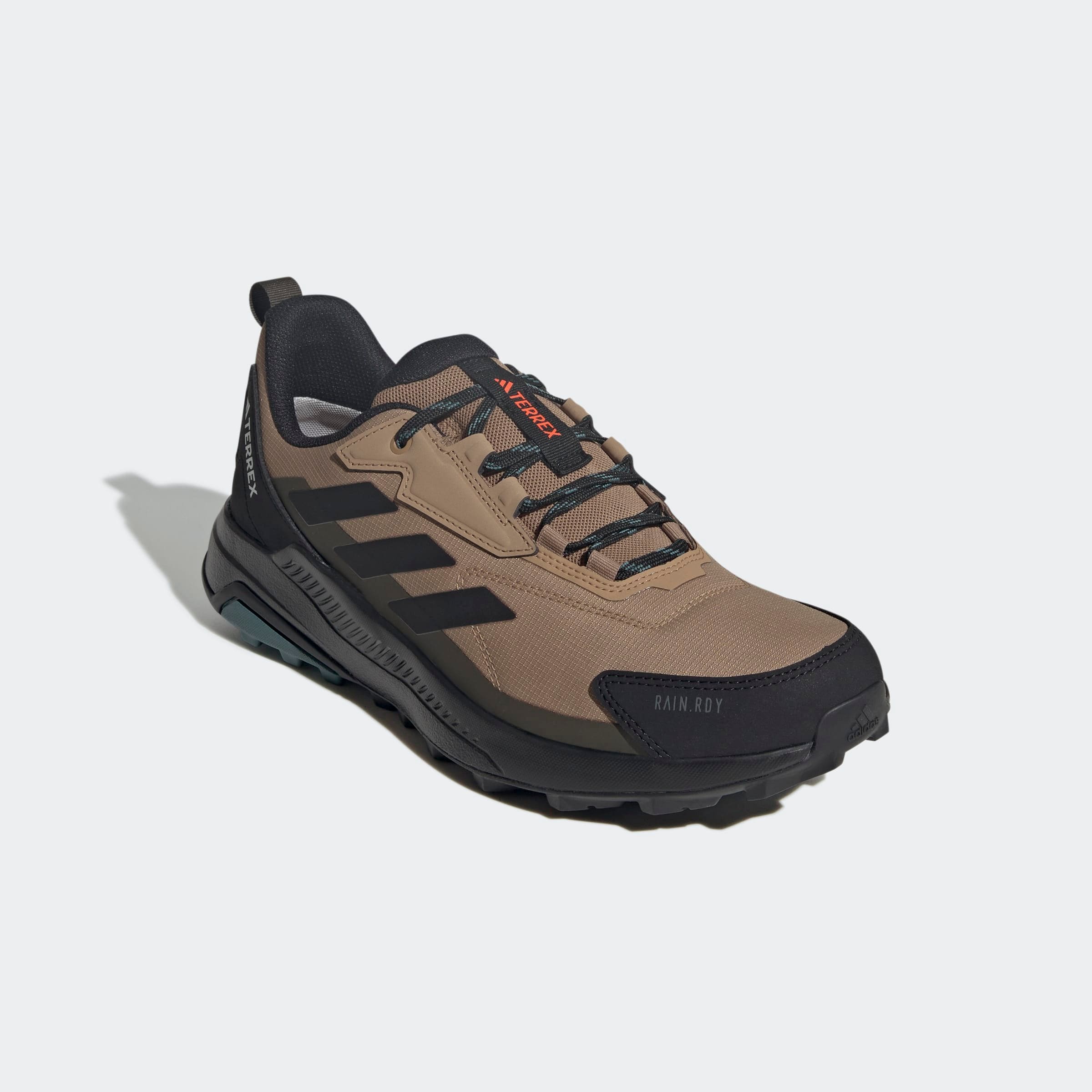 Wanderschuh ADIDAS TERREX "ANYLANDER RAIN.RDY", Gr. 48, grün (cardboard, core schwarz, shadow olive), Textil, Sportlich, Schuhe, wasserdicht