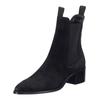 Stiefelette GANT "Gant Stiefelette Veloursleder/Textil", Damen, Gr. 39, schwarz, Veloursleder, Textil, casual, Schuhe