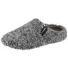 Pantoffel VERBENAS "York Borrego Wash", Damen, Gr. 40, grau (grau meliert), Textil, casual, Schuhe, Clog, Homeslipper, Hausschuh mit Label