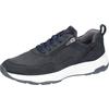 Sneaker WALDLÄUFER "H-TOM", Herren, Gr. 11,5 (46,5), blau (nachtblau), Nubukleder, Veloursleder, unifarben, sportlich, Schuhe, Schnürer, Halbschuh, Bequemschuh in Komfortweite H (= sehr weit)