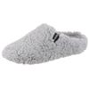 Pantoffel VERBENAS "York Damara", Damen, Gr. 37, grau (hellgrau), Textil, casual, Schuhe, Homeslipper, Clog, Schlappen, Hausschuh in kuscheliger Optik