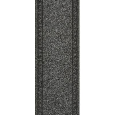 Läufer ANDIAMO "Luan", grau (anthrazit), B:66cm H:7mm L:250cm, Obermaterial: 100% Polypropylen, Teppiche, Schmutzfangläufer, meliert, mit Bordüre, für den Eingangsbereich Image