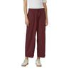 Stoffhose S.OLIVER, Damen, Gr. 40, N-Gr, rot (bordeaux), Web, Obermaterial: 50% Baumwolle, 50% Lyocell. Futter: 100% Baumwolle, unifarben, casual, normal lang, Hosen, mit Gummizug und Kordelzug