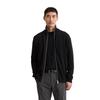 Cardigan MARC O'POLO "aus Bio-Baumwoll-Schurwoll-Mix", Herren, Gr. M, schwarz, Obermaterial: 54% Baumwolle, 29% Schurwolle, 17% Polyamid, unifarben, casual, regular fit, Langarm Strickbündchen, Strickjacken
