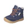 Schnürstiefelette PEPINO "Pepino Stiefelette Leder/Textil", Kinder, Gr. 23, blau (ozean), Leder, Textil, casual, Schuhe