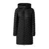 Steppmantel S.OLIVER, Damen, Gr. 40, schwarz, Web, Obermaterial: 100% Polyester, unifarben, casual, schmal ca. Mitte Oberschenkel, Langarm elastischer Bund, Mäntel, im Slim Fit, abnehmbare Kapuze