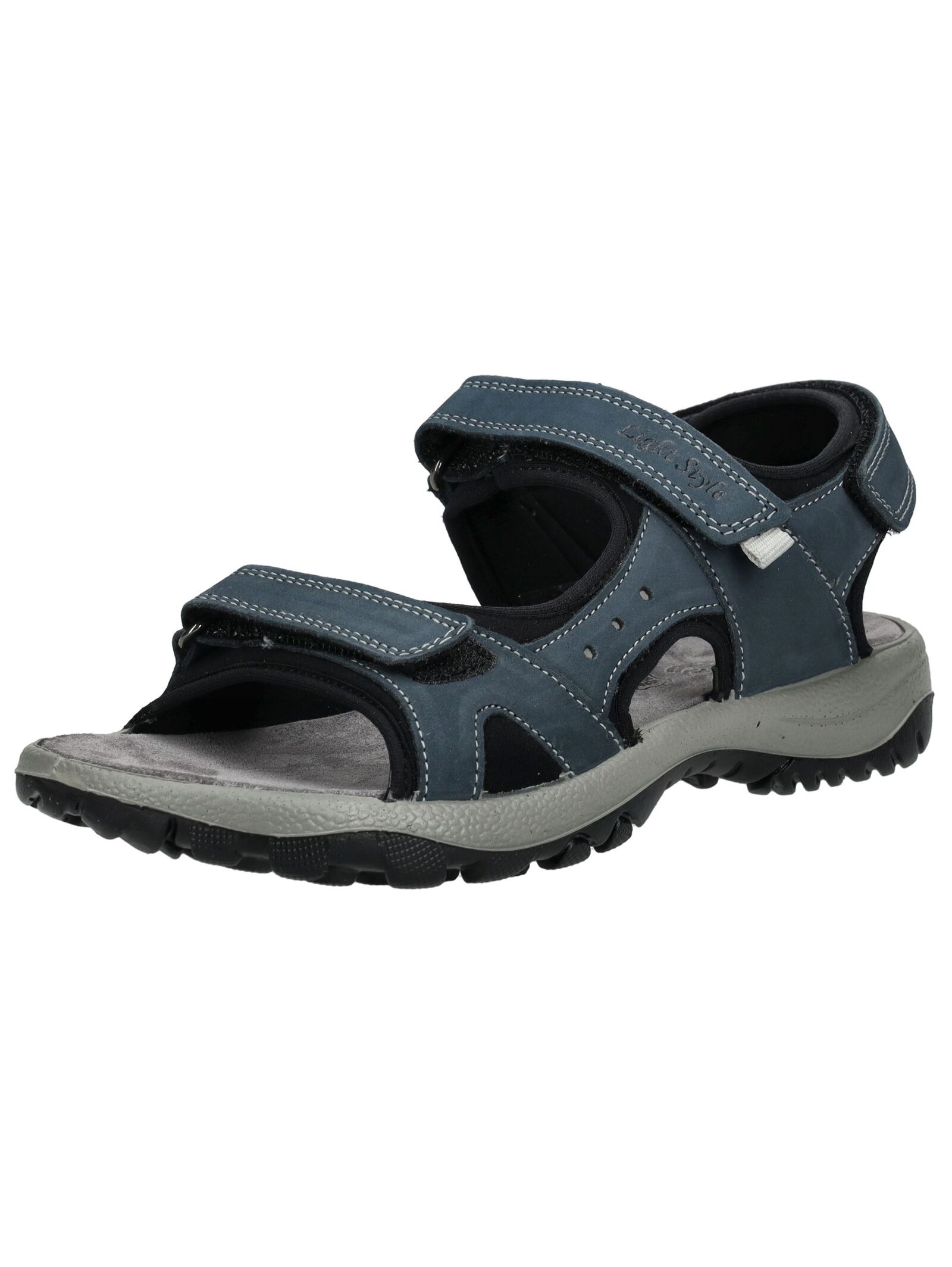 Sandale IMAC "Imac Sandalen Leder", Damen, Gr. 40, schwarz (blau, schwarz), Leder, Schuhe Sandale