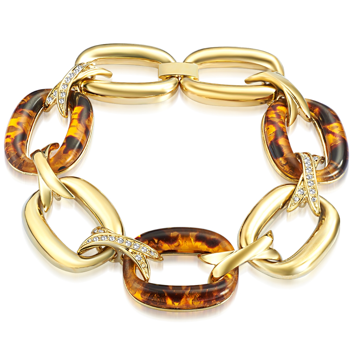 Lulu & Jane Womens Luluandjane Female Metal (alloy) Bracelet - Gold - One Size | Lulu & Jane Sale | Discount Designer Brands