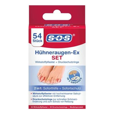 Scholl Wirkstoffpflaster & Druckschutzringe »Hühneraugen-Ex« Kombi-Set