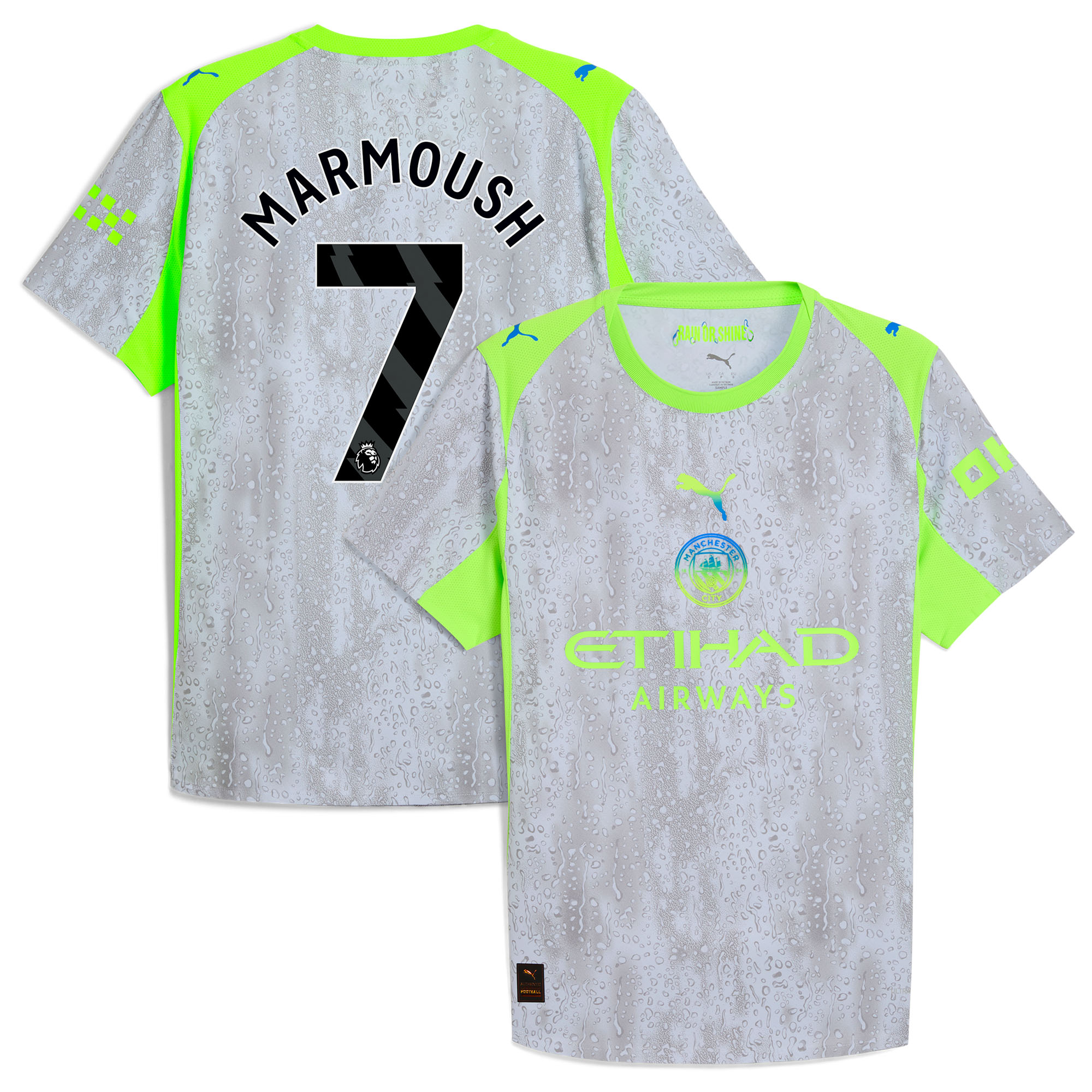 Manchester City PUMA Authentic Ausweichtrikot 2025-26 mit Aufdruck Marmoush 7 Image