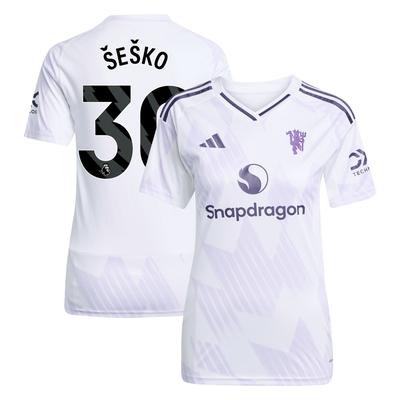 Manchester United adidas Auswärtstrikot 2025-26 - Damen mit Aufdruck Šeško 30 Image