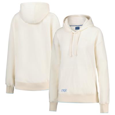 Leeds United Hoodie mit Mono-Logo-Grafik und erhöhtem durchgehendem Reißverschluss – Natur – Damen Image