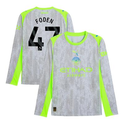 Manchester City PUMA Ausweichtrikot 2025-26 - Langarm mit Aufdruck Foden 47 Image