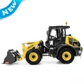 LESU WA100 Caricatore idraulico RC 1/14 AOUE Pala gommata Modello in metallo Camion telecomandato Macchine di ingegneria Modello Ragazzo Giocattoli