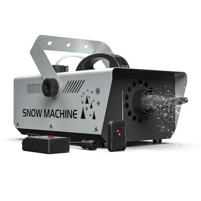 Fieryzeal 1000W Snow Machine Outdoor Indoor Artificial Snowflake Machine Wireless Remote Control Snow Machine for Christmas Show
