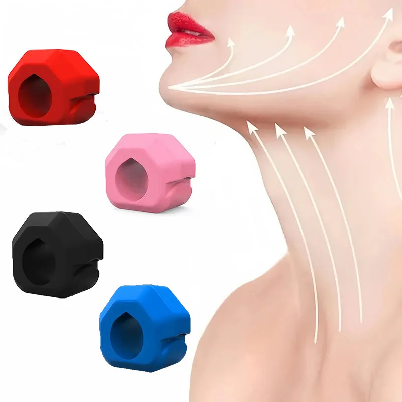 1pc Silicone Chewing Muscle Trainer Facial Firming Ball Double Chin Relaxation Ball Gym Fitness Training Chin Line Simulator