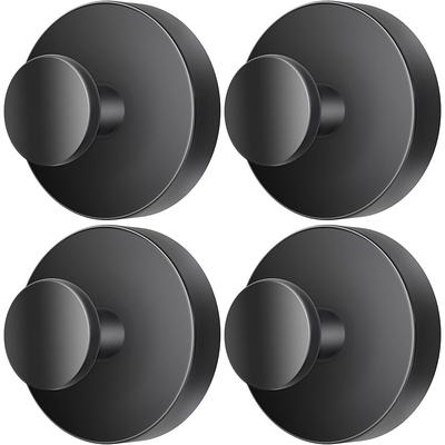 4 Pack Suction Cup Hooks for Shower, Wreaths, Towels, Robes, Loofah, No-Drill Removable Bathroom Hooks for Mountable on Bathroom Walls, Kitchen, Glass, Mirrors, Tile, Smooth Non-Porous Surfaces