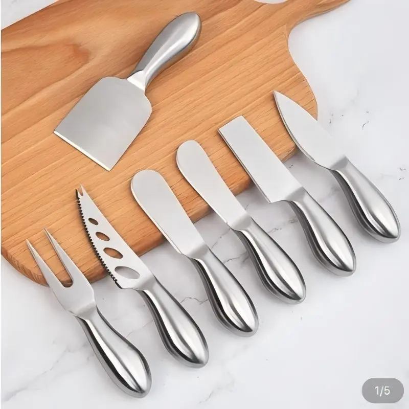 Klassisches Butterschneider-Set, Käse- und Marmeladenstreuer, zum Abwischen von Sahne, Utensilien, Multifunktions-Butter, Brot, Messer, Küchenhelfer Image