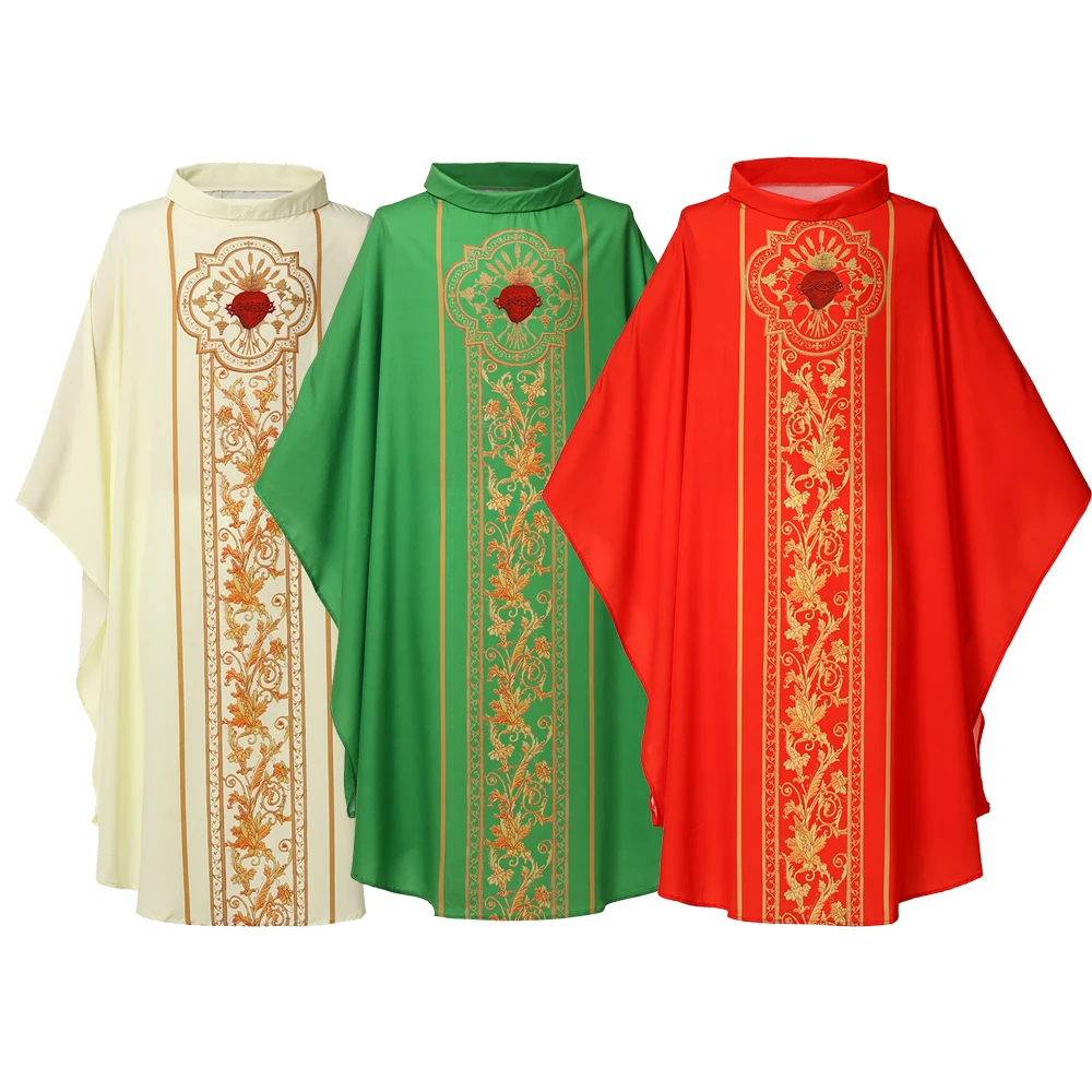 Celebrants Chasuble Mass Gewänder Robe Priester Cosplay Kostüm Image