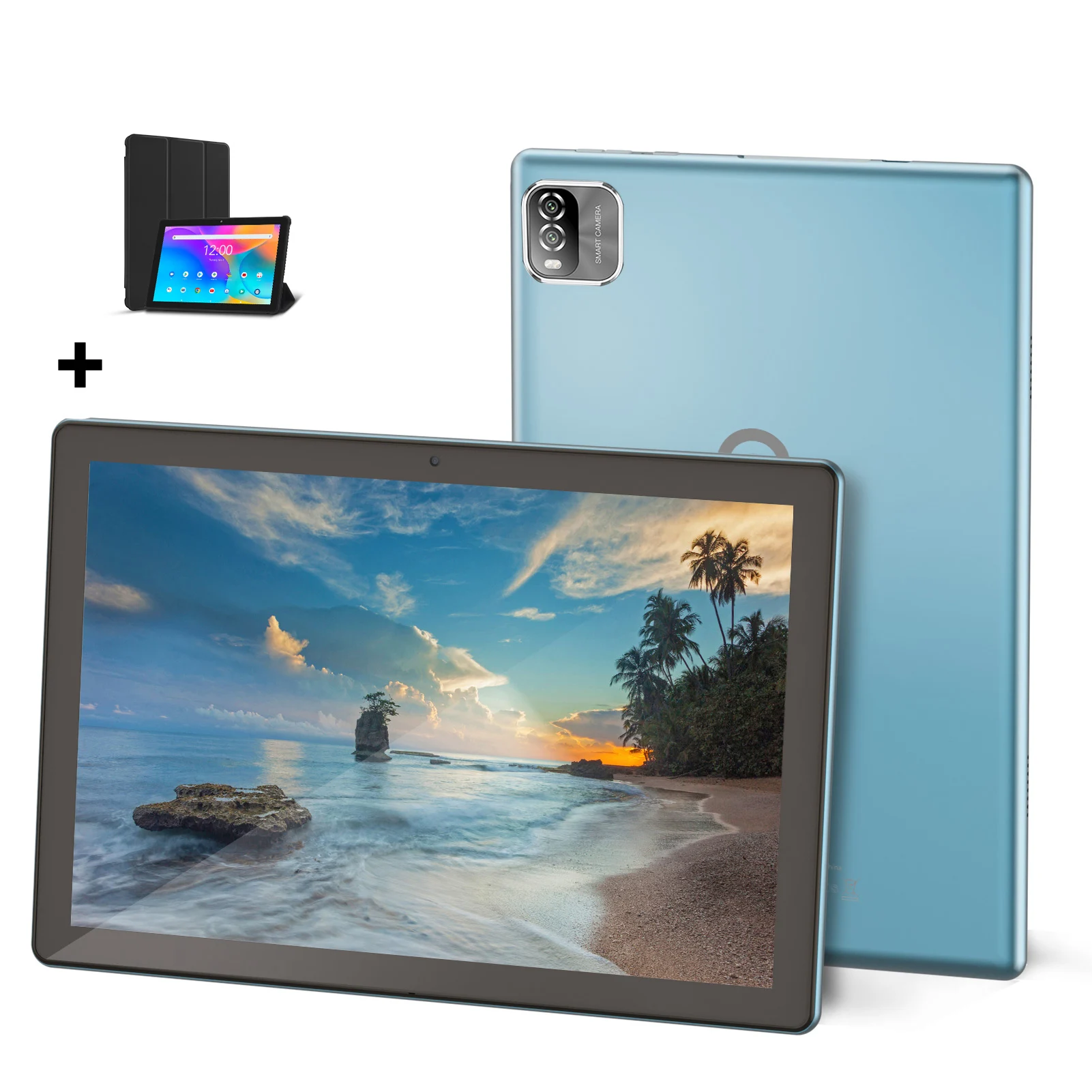 PRITOM Android Tablet 10,1 Zoll 3 GB RAM 64 GB ROM Quad-Core-Prozessor WiFi 6 HD IPS-Bildschirm 8,0 MP Rückkamera Image