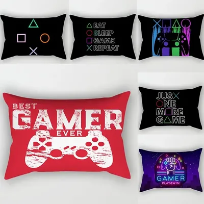 30x50cm 40x60cm 50x70cm esports gaming spieler griff Druck Kissenbezug Sofa Halten auto Sitzkissen Abdeckung Gaming Zimmer dekor Hause Image