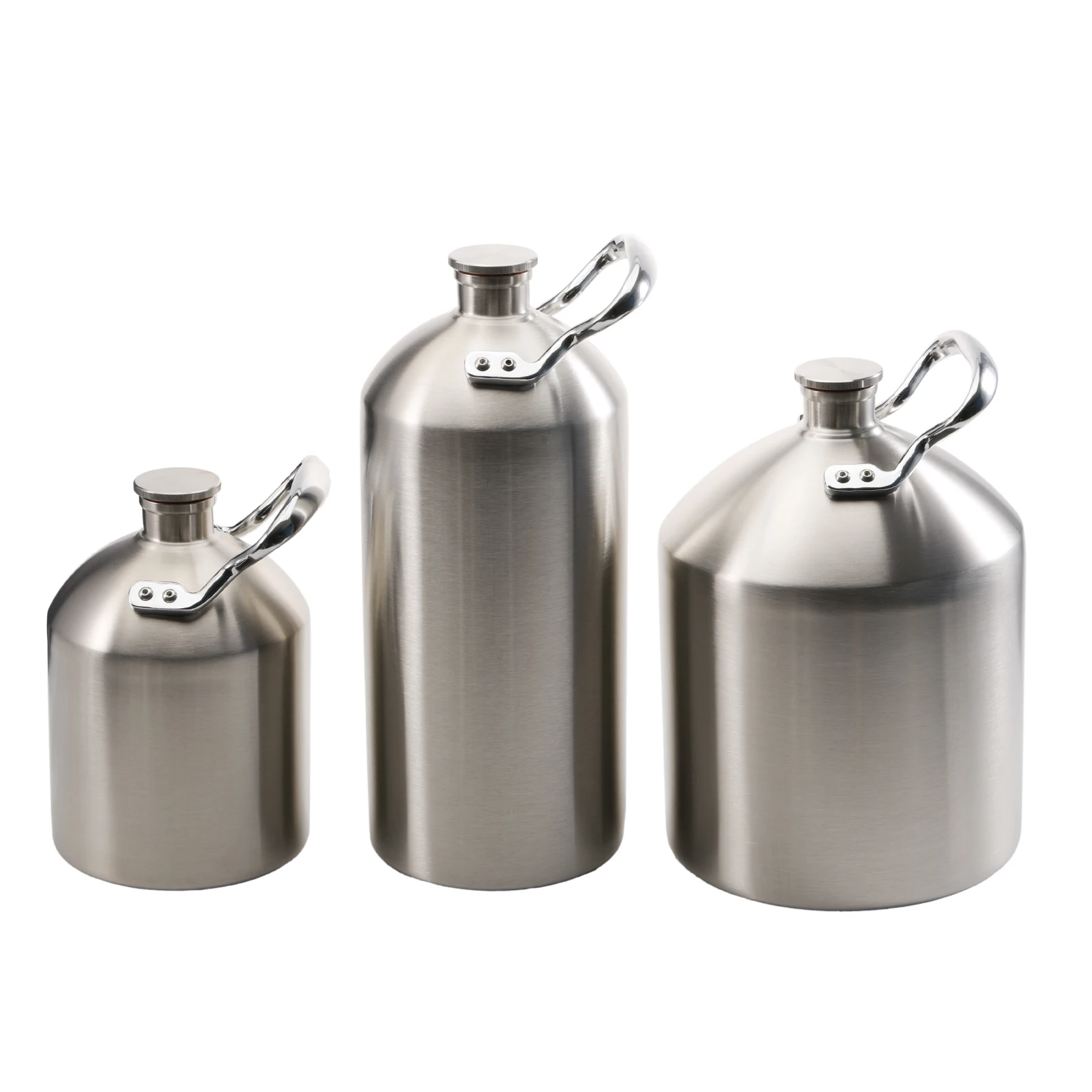 Einhandgriff 2/3,6/5L Bier Mini Fass Fass Edelstahl einwandig brandneue Schraubverschluss tragbare Handwerk Bier Kombucha Nitro Kaffee Image