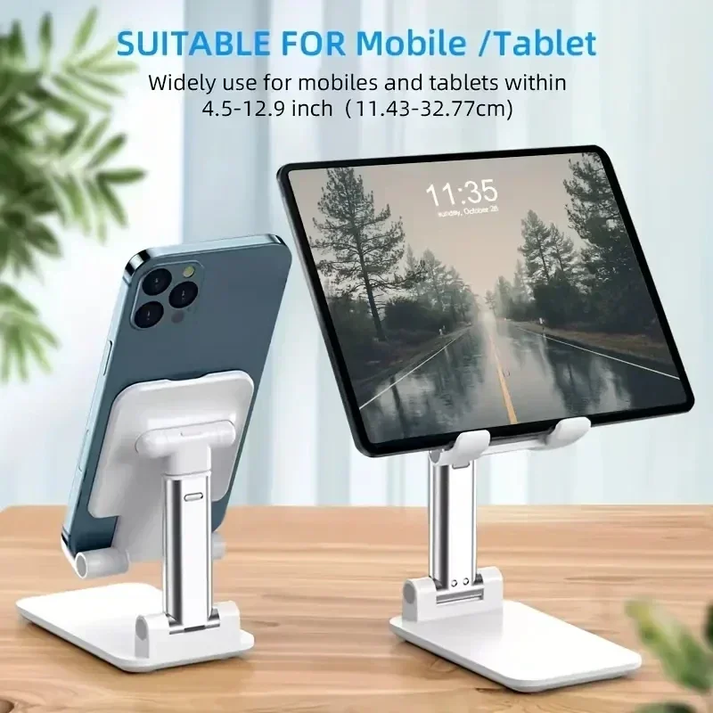 Faltbare Handy Tablet Halterung Tisch Flexible Halter Stehen Schreibtisch Einstellbare Desktop Live Faul Halterung Unterstützung Für Alle Telefone Image