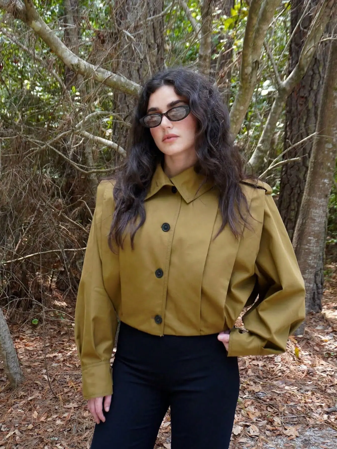 Streetwear Mantel Frauen Revers Einreiher Langarm Crop Jacken 2025, Herbst Neue Mode Dame Chic Kurze Mäntel Outwear