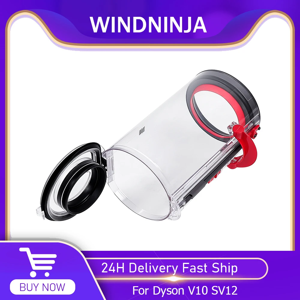 Großer Staubbehälter für Dyson V10 SV12 US-Version Staubsaugerzubehör, verbesserter Kanister, Staubeimer, Ersatz-Ersatzteil Image