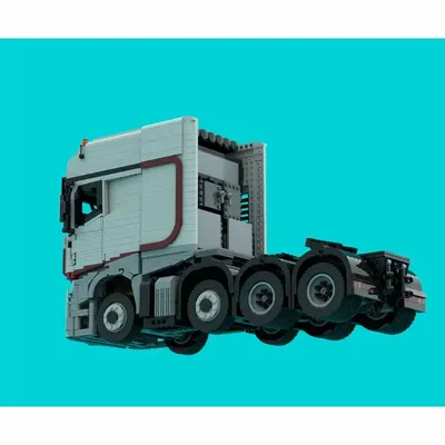 Bausteine Mechanische Set 8X4 Lkw 4163 Weiß Lkw Modell Montage Bausteine Spielzeug Geburtstag Geschenke MOC-220618 Image