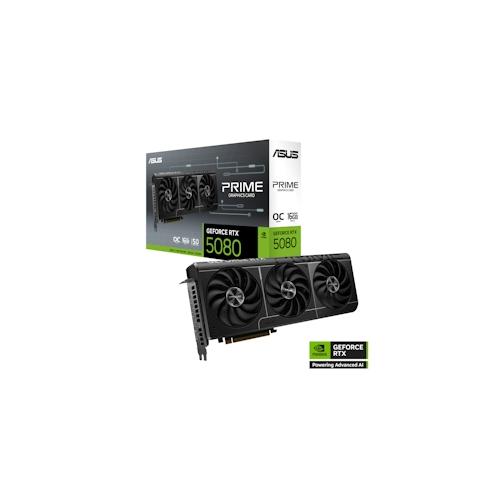 ASUS Prime GeForce RTX 5080 OC Edition 16GB GDDR7 Gaming Grafikkarte