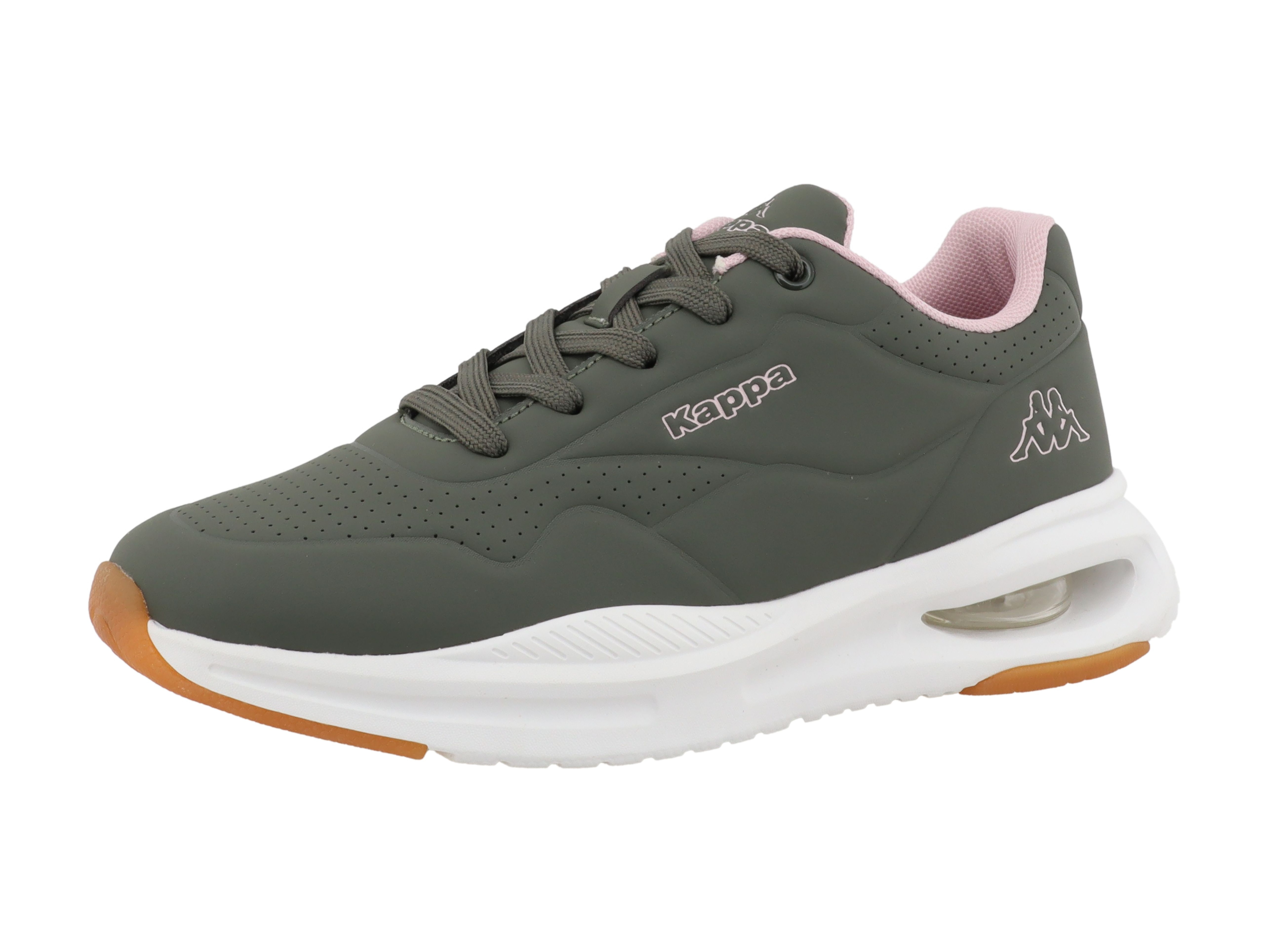 Sneaker KAPPA "Olessa", Gr. 37, grün (khaki, rose), Synthetik, Schuhe