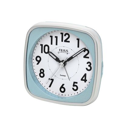Quarzwecker FILIUS ZEITDESIGN, silber (silberfarben), Wecker, Schlafzimmer, Wecker Beleuchtung,schleichende Sekunde,Snooze,Piepalarm