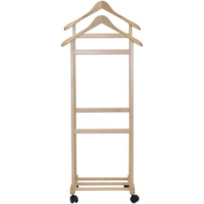 Herrendiener MAWA "Typ 3", braun (buche natur), B:43cm H:107cm T:35cm, Holz teilmassiv, Herrendiener Image