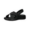 Riemchensandale LEGERO "Legero Sandalen Nappaleder", Damen, Gr. 40, schwarz, Nappaleder, casual, Schuhe