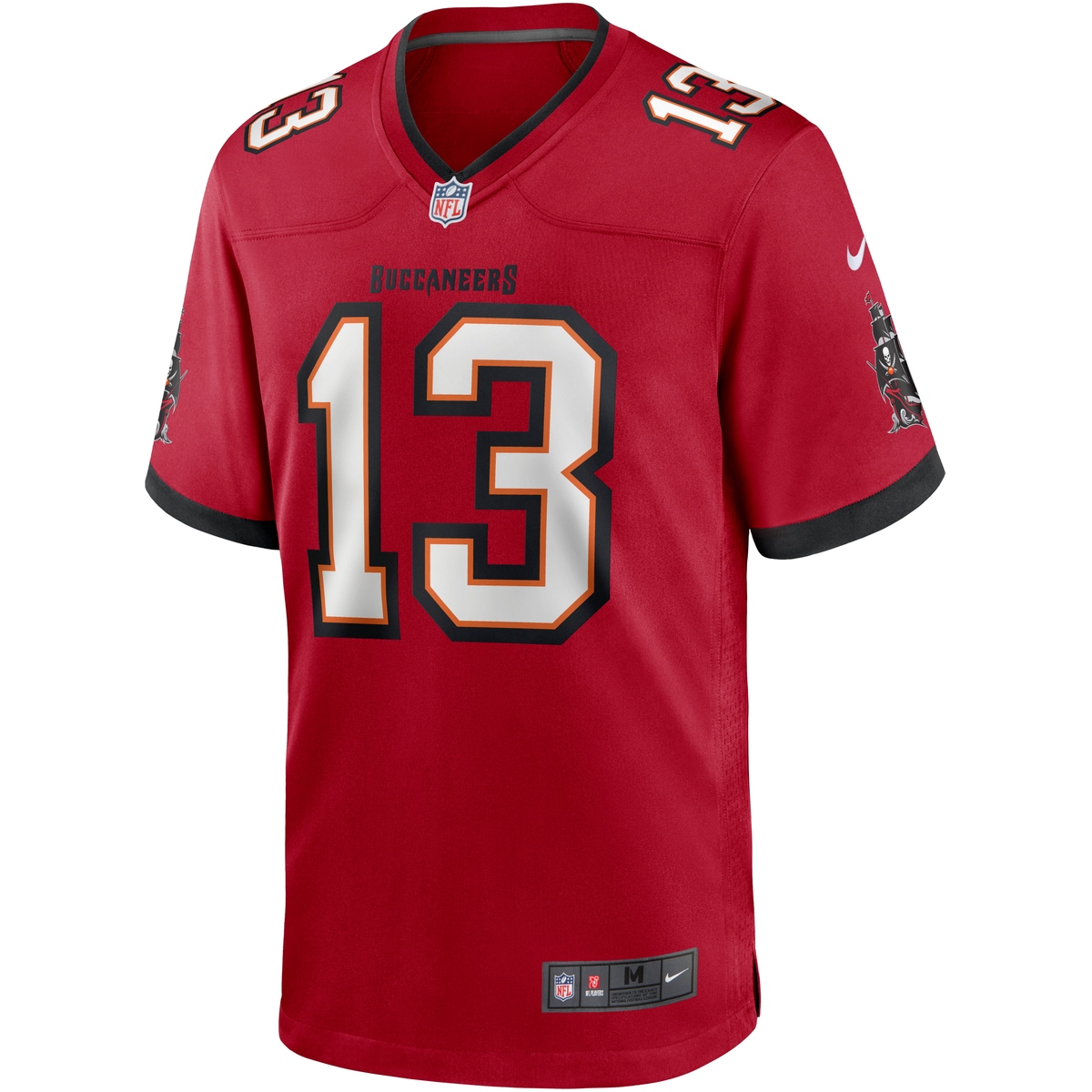 Footballtrikot NIKE "Nike Trikot Tampa Bay Buccaneers NFL Home Game Jersey Evans 13", Herren, Gr. M, rot (mehrfarbig), 100% Polyester, Trikots