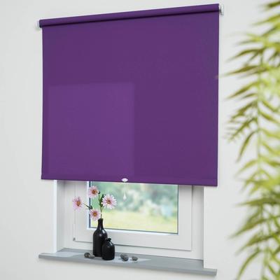 Springrollo LIEDECO "Uni" Gr. 5, lila (brombeere), B:82cm H:180cm, Polyester, Metall, Rollos, lichtdurchlässig Image