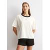 Pyjama MARC O'POLO, Damen, Gr. M, weiß, Obermaterial: 100% Baumwolle, Langarm, Homewear-Sets