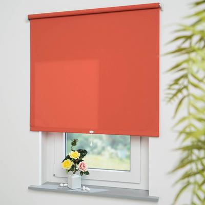 Springrollo LIEDECO "Uni" Gr. 2, orange (terra), B:122cm H:180cm, Polyester, Metall, Rollos, lichtdurchlässig Image